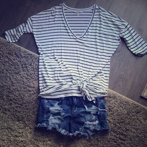 1/2 sleeve and shorts outfit